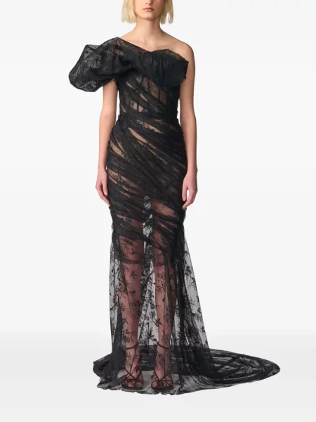 Rochie Monse din dantelă negru