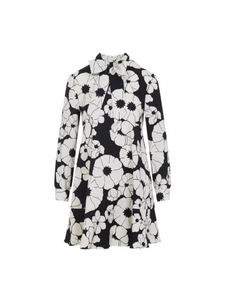 Mała mały sukienka mini Céline w kwiatki czarna