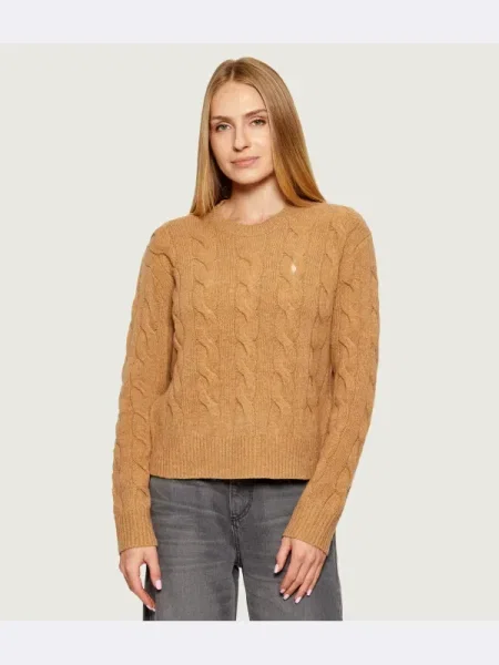 Gyapjú szvetter Polo Ralph Lauren bézs