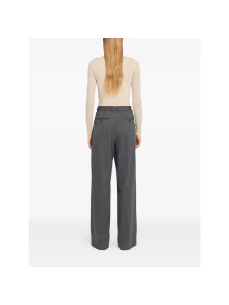 Maison Margiela spodnie z wełną czarne