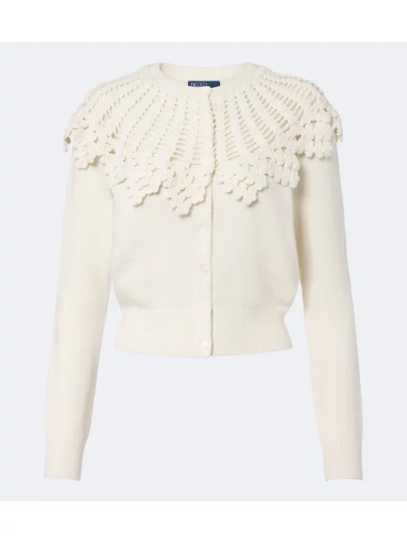 Cardigan Polo Ralph Lauren de lână alb