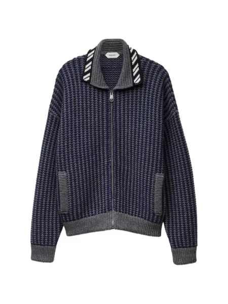 Cardigan Versace de lână albastru