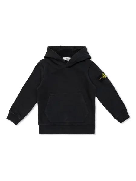 Bluza z kapturem dziecięca Stone Island czarna