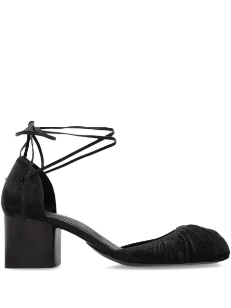 Pantofi cu toc Lemaire cu șireturi din dantelă albastru