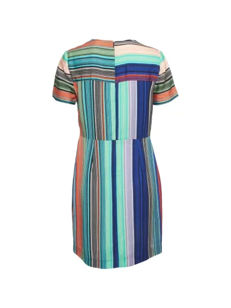 Rochie mini Dvf Diane Von Furstenberg cu dungi albastru