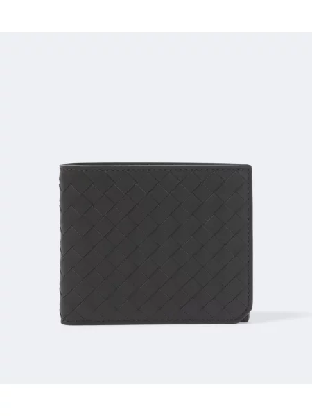 Portofel Bottega Veneta din piele verde