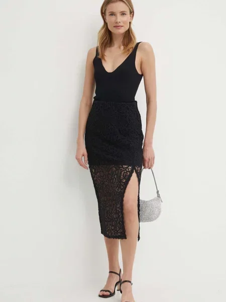 Спідниця Sisley midi пряма чорний