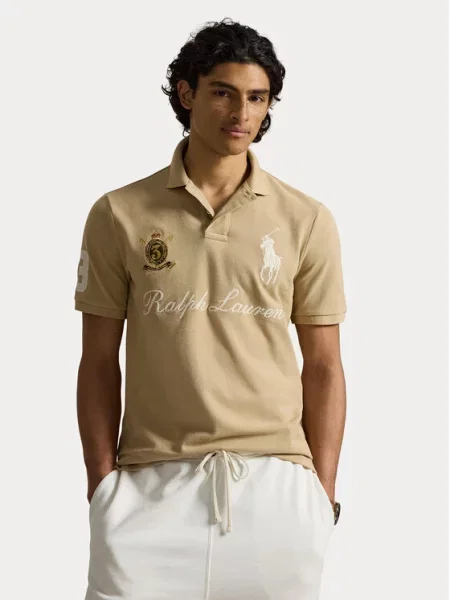 Polo Ralph Lauren Тениска с яка и бежов