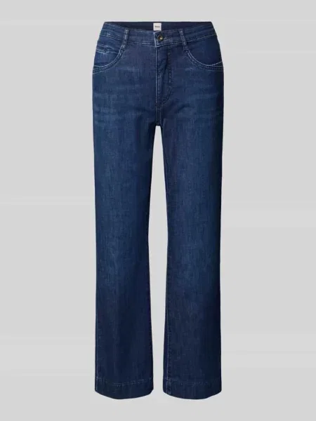 Jeansy bootcut w 5 kieszeni Model Mary' Brax granatowe
