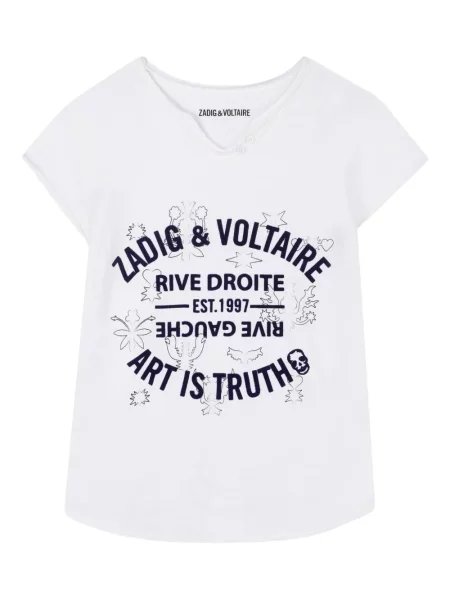 Koszulka dziecięca Zadig & Voltaire biała