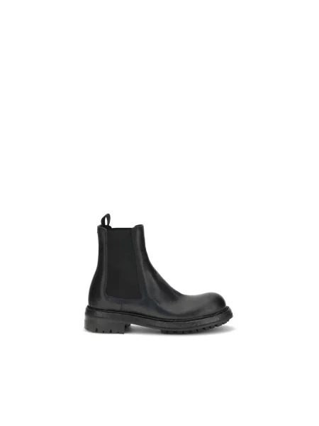 Botki Dolce And Gabbana skórzane czarne