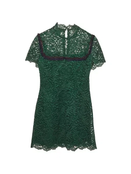 Rochie mini Sandro din dantelă verde