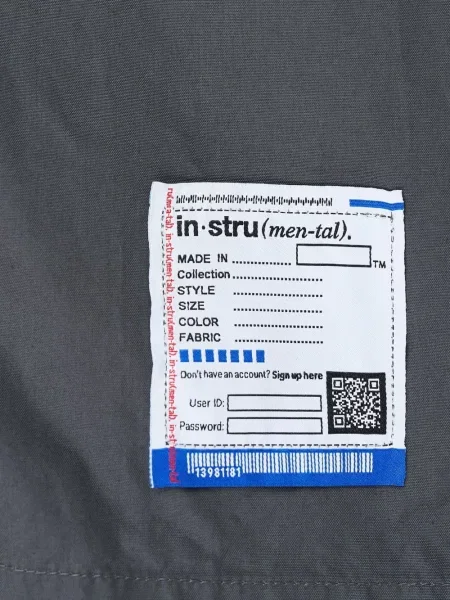 Scurt cămașă Maison Mihara Yasuhiro cu autograf gri