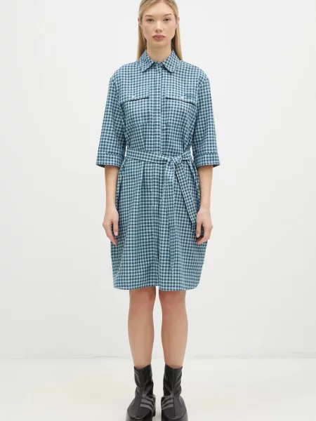 Maison Kitsuné rochie din Double Pocket mini oversized