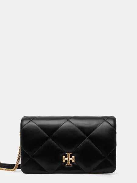 Diamant geanta de piele Tory Burch din piele negru