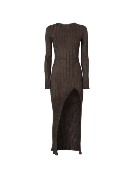 Rochie Missoni tricotate maro