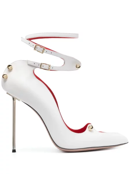 Pantofi cu toc Hardot alb