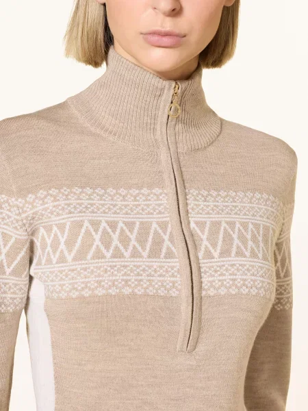 We Norwegians Bunda Midlayer Signature Z Merino Vlny béžová