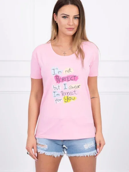 Bluză Kesi cu imagine roz