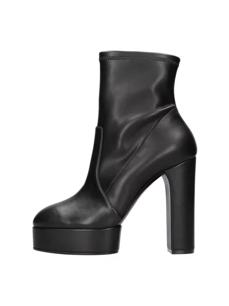 Buty do kostki Casadei skórzane czarne