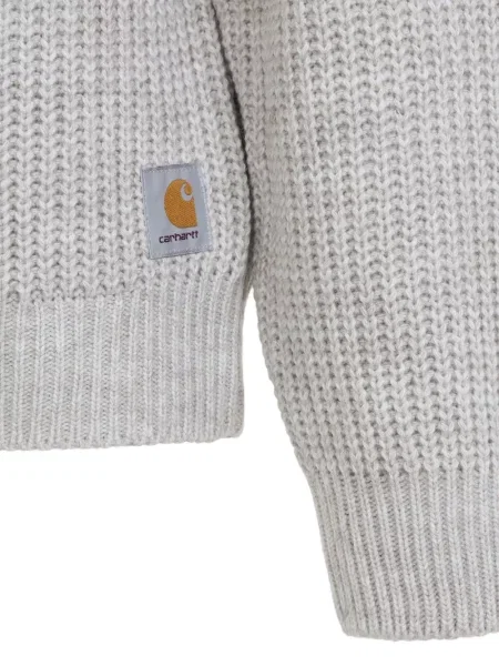 Pulover Carhartt Wip cu decolteu rotund gri