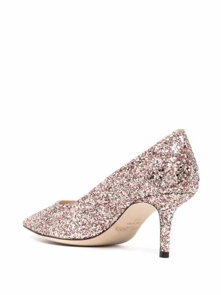 Полуотворени обувки Jimmy Choo розово