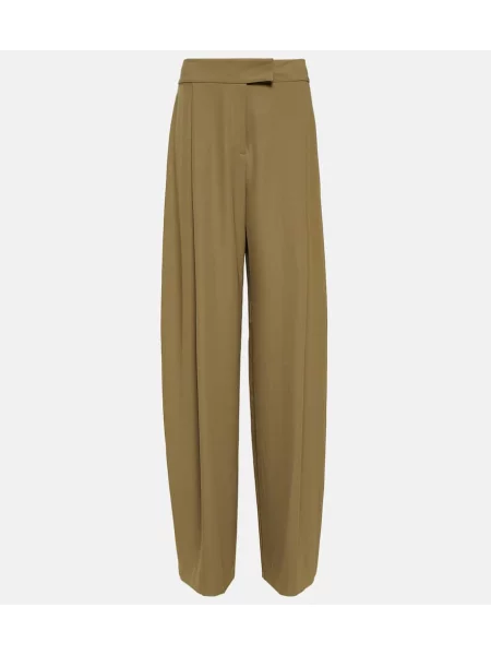 Pantaloni The Sei plisate maro