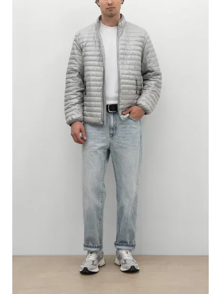Пуховик Woolrich серый