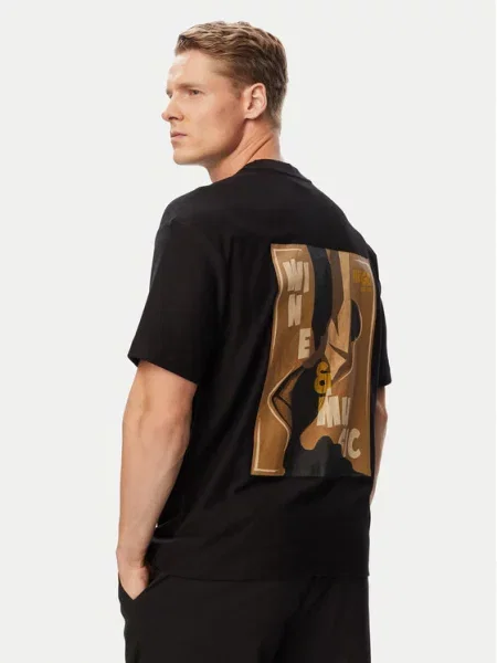 HUGO Tricou Detzi negru