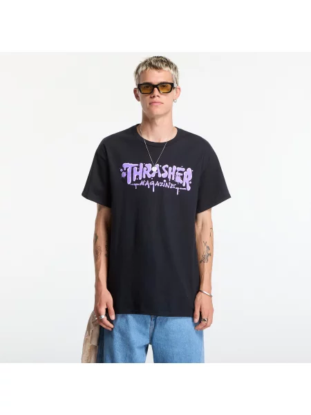 Tricou Thrasher Wet Paint T-Shirt Black XXL negru