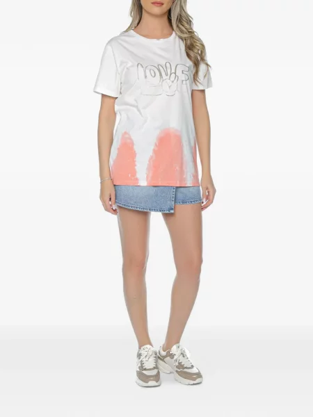 Tricou One Teaspoon cu imagine alb