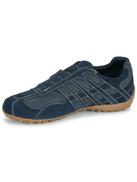 Pantofi Geox cu model piele de șarpe albastru