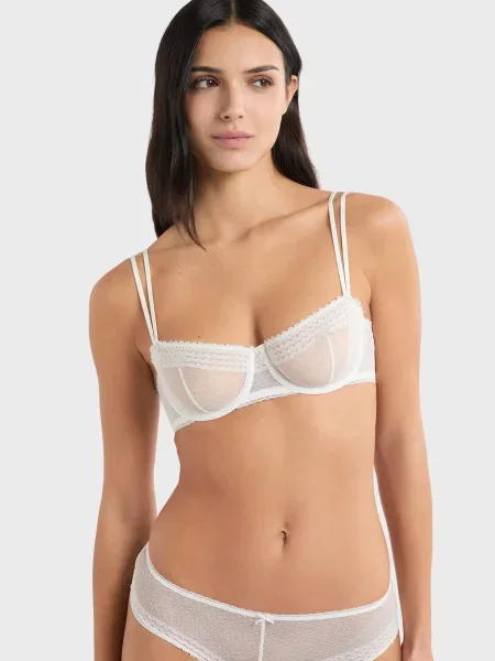 Бюстгальтер балконет Etam білий