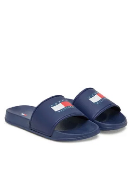 Dětské pantofle Tommy Hilfiger modré