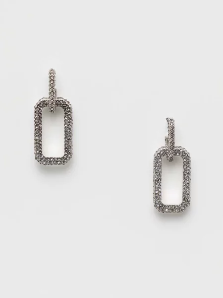 Cercei Allsaints transparente argintiu