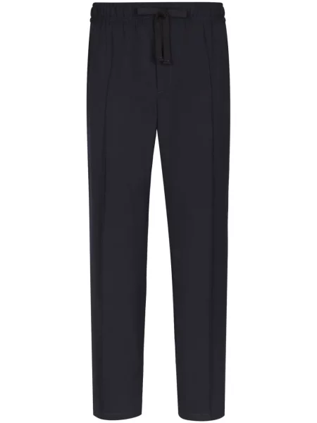 Pantaloni Dolce & Gabbana de lână albastru