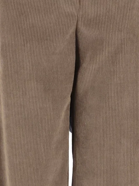Pantaloni F.it de catifea cord maro