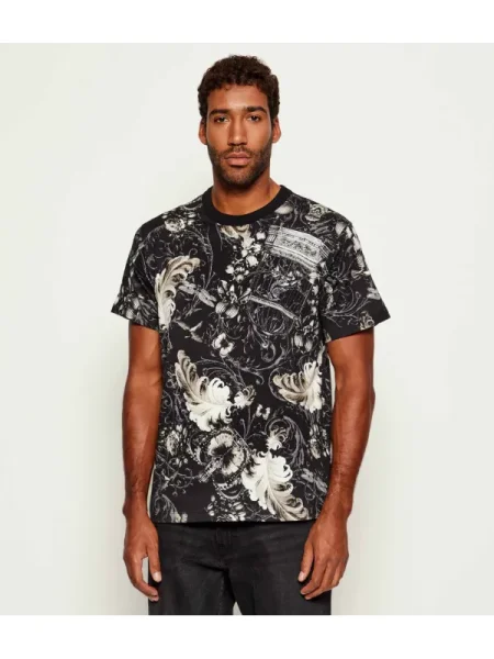 Versace Jeans Couture Tricou Negru alb
