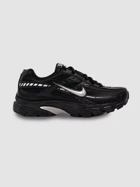 Кожаные повседневные кроссовки Nike черные
