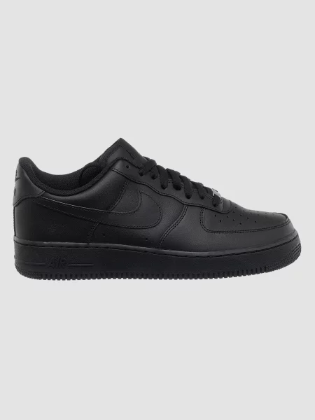 Шкіряні Кросівки NIKE Air Force 1 07 чорний