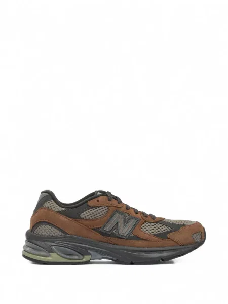 Sneakerși New Balance plasă maro