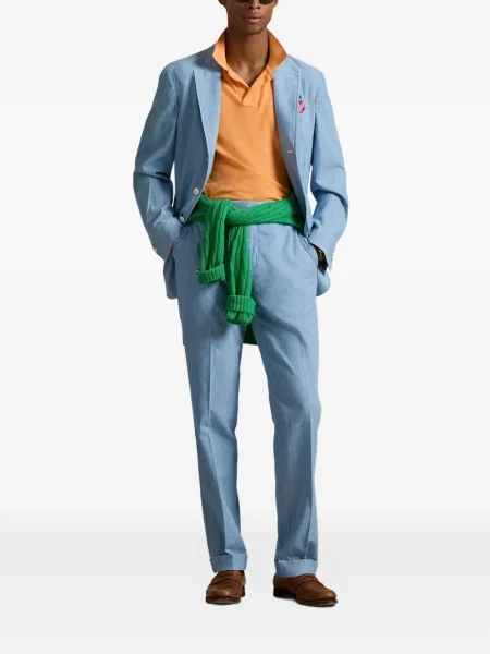 Μικρός κάλτσες Polo Ralph Lauren με κέντημα από ζέρσεϋ μπλε