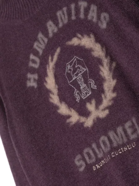 Dětské svetr Brunello Cucinelli fialový