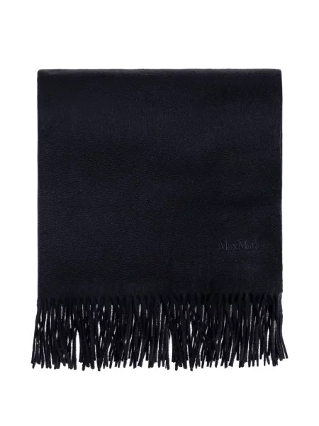 Fular Max Mara cu broderie albastru