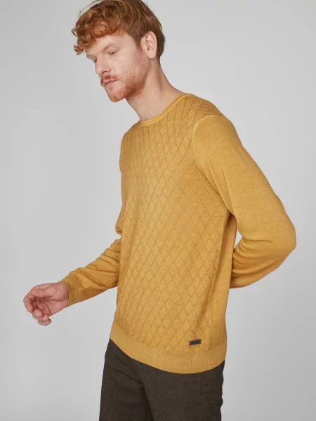 Шерстяной свитер Pierre Cardin желтый