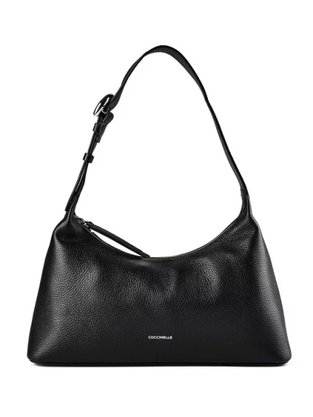 Coccinelle torebka hobo skórzana czarna