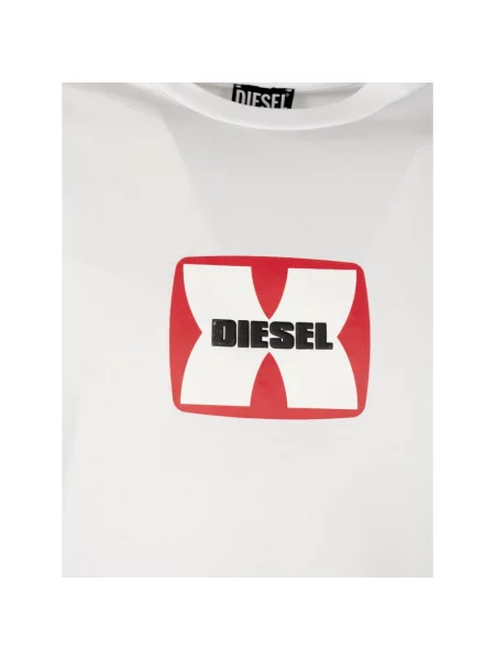 Koszulka Diesel z krótkim rękawem biała