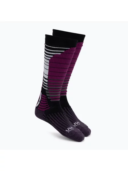 Skarpety snowboardowe UYN Ski Snowboard black/purple czarne