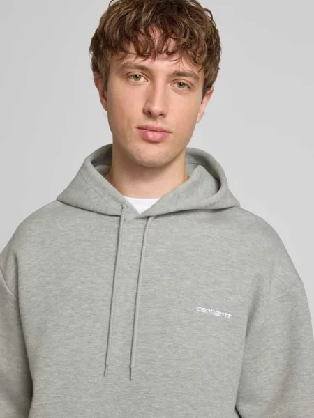 Carhartt WIP bluza Hooded Alda Sweat z kapturem melanżowa szary