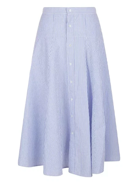 Froté široký pruhovaný šál Polo Ralph Lauren modrý